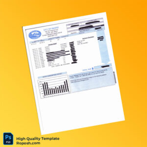 USA City of Pacific Editable Utility Bill Template in Word and PDF formats USA City of Pacific Editable Utility Bill Template in Word and PDF formats