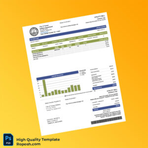 USA City of Tampa Editable Water Bill Template in Word and PDF formats USA City of Tampa Editable Water Bill Template in Word and PDF formats