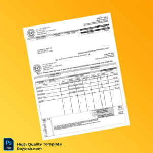 USA City of Texas City Editable Utility Bill Template in Word and PDF formats 2 page USA City of Texas City Editable Utility Bill Template in Word and PDF formats 2 page