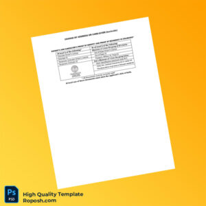 USA Colorado Department of Public Health and Environment Editable Change of Address Template in Word and PDF formats