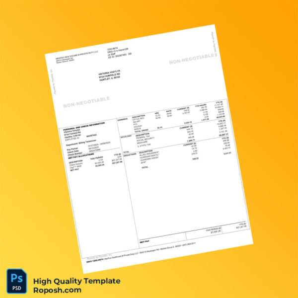 USA Cross River Bank Bank Statement Template in Word and PDF formats 3 page