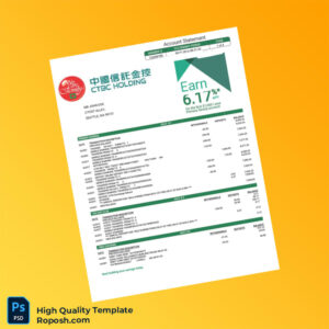 USA DCU Bank Statement Template in Word and PDF formats 3 page