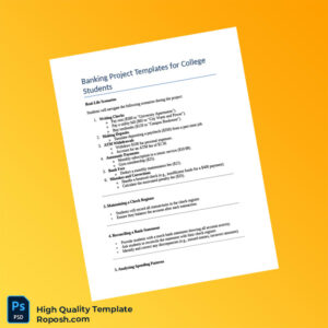 USA Editable Banking Project Template in Word and PDF formats 3 page