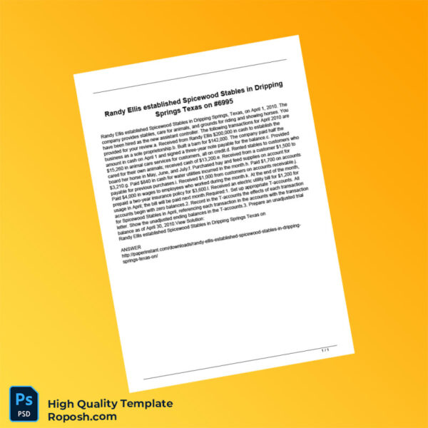 USA Editable Business Document Template in Word and PDF formats