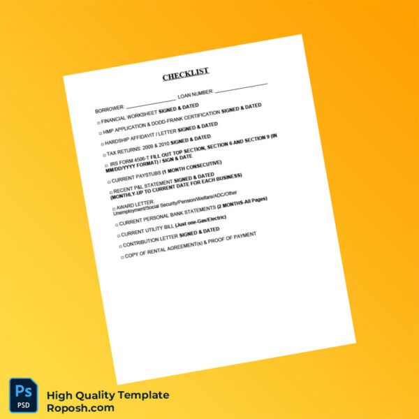 USA Editable Mediation Hearing Checklist Template in Word and PDF formats