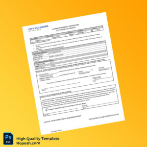 USA Editable Residency Certification Template in Word and PDF formats