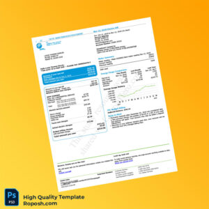 USA FPL Editable Electricity Bill Template in Word and PDF formats