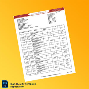 USA Fingrowth Co-op Bank Statement Template in Word and PDF formats 5 page