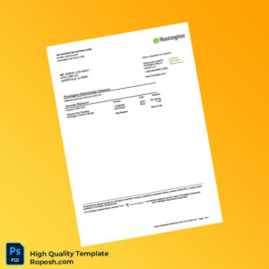 USA Huntington Bank Statement Template in Word and PDF formats 3 page