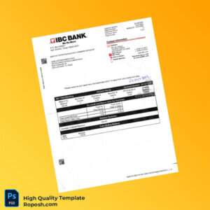 USA IBC Bank Statement Template in Word and PDF formats USA IBC Bank Statement Template in Word and PDF formats