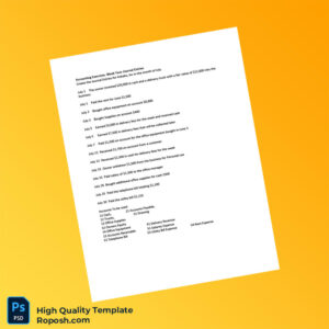 USA Kokako Inc Editable Journal Entries Template in Word and PDF formats 2 page