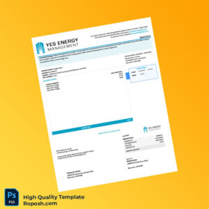 USA Monte Vista Editable Utility Billing Statement Template in Word and PDF formats 2 page