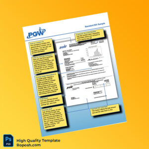 USA PGW Editable Gas Bill Template in Word and PDF formats 3 page