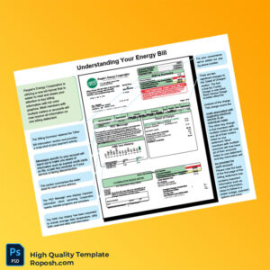 USA People s Energy Cooperative Editable Utility Bill Template in Word and PDF formats 3 page