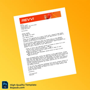 USA Revvi Editable Credit Card Application Request Template in Word and PDF formats