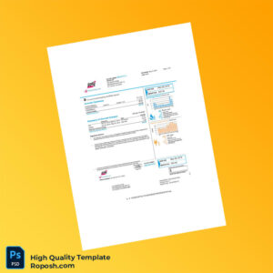 USA San Diego Gas Electric Editable Utility Bill Template in Word and PDF formats