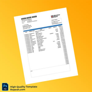 USA TemplateLab Bank Statement Template Template in Word and PDF formats