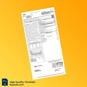 USA The Illuminating Company Editable Electricity Bill Template in Word and PDF formats 2 page