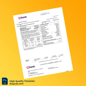 USA US Bank Credit Card Statement Template in Word and PDF formats 7 page