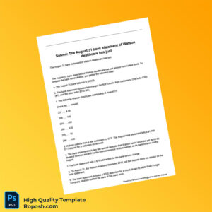 USA United Bank Bank Statement Template in Word and PDF formats 2 page USA United Bank Bank Statement Template in Word and PDF formats 2 page