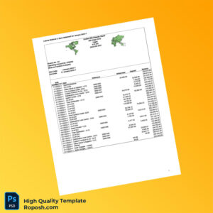 USA United Worldwide Bank Bank Statement Template in Word and PDF formats
