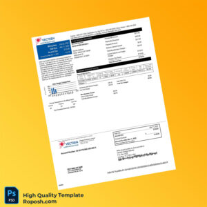 USA Vectren Editable Utility Bill Template in Word and PDF formats