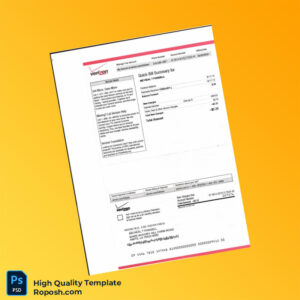 USA Verizon Editable Internet Bill Template in Word and PDF formats