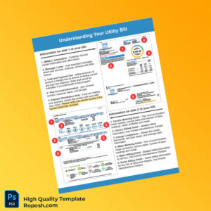 USA Wisconsin Rapids Editable Utility Bill Template in Word and PDF formats