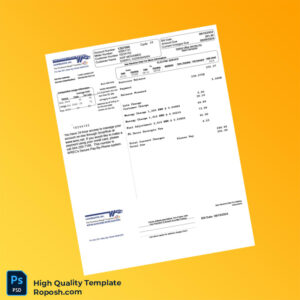 USA Withlacoochee River Electric Cooperative Editable Electric Bill Template in Word and PDF formats 2 page