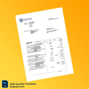 Uganda Stanbic Bank Statement Template in Word and PDF formats 3 page Uganda Stanbic Bank Statement Template in Word and PDF formats 3 page