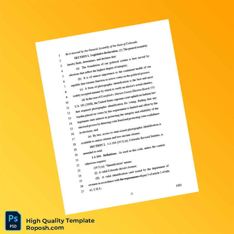 United States Editable Identity Document Template in Word and PDF formats 4 page United States Editable Identity Document Template in Word and PDF formats 4 page