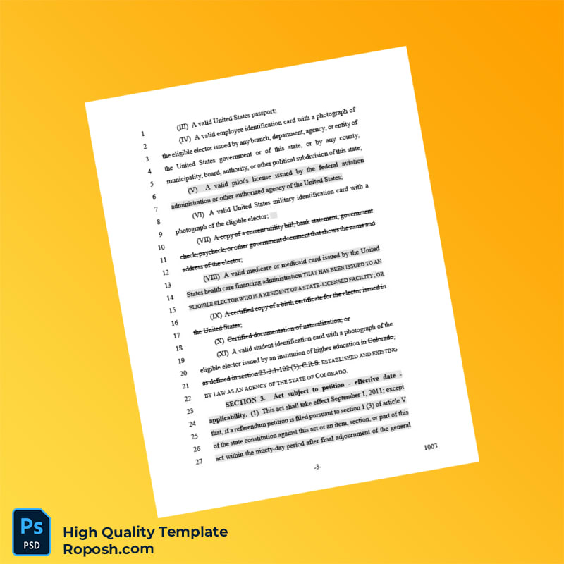 United States Editable Identity Document Template in Word and PDF formats 4 page United States Editable Identity Document Template in Word and PDF formats 4 page