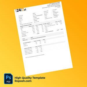 (24)7 Customer Private Limited payslip word and pdf template