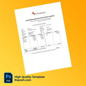 AKS Interaction Solution Private Limited payslip word and pdf template