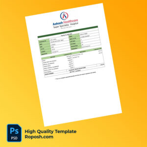 Aakash Healthcare payslip word and pdf template