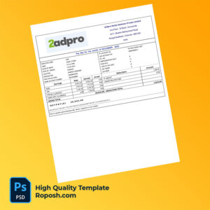 Ad2pro Media Solutions Private Limited payslip word and pdf template