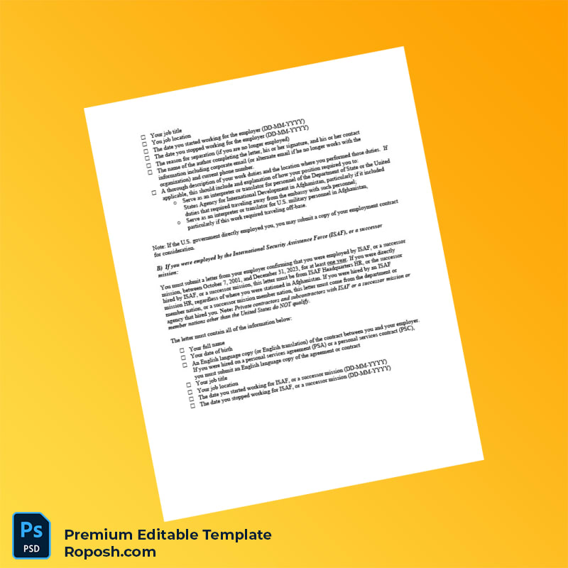 Customizable Afghanistan Employer Employment Verification Letter Word & PDF Template 8 page Customizable Afghanistan Employer Employment Verification Letter Word & PDF Template 8 page