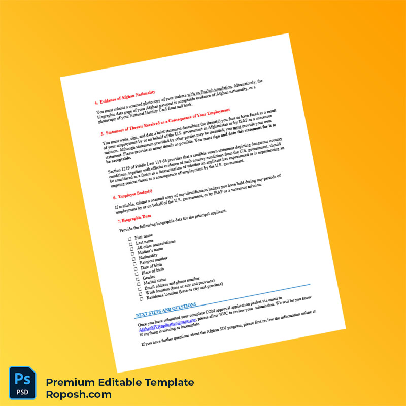 Customizable Afghanistan Employer Employment Verification Letter Word & PDF Template 8 page Customizable Afghanistan Employer Employment Verification Letter Word & PDF Template 8 page