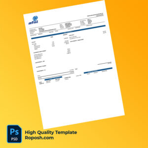 Afni payroll word and pdf template