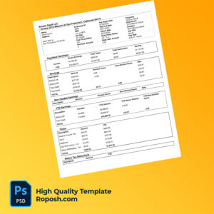 Arcana Dwell LLC earning statement word and pdf template Arcana Dwell LLC earning statement word and pdf template