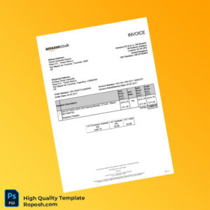 Argentina Amazon EU S Ă r l Invoice Template in Word and PDF formats Argentina Amazon EU S Ă r l Invoice Template in Word and PDF formats