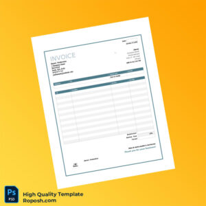 Australia BermS Productions Invoice Template in Word and PDF formats