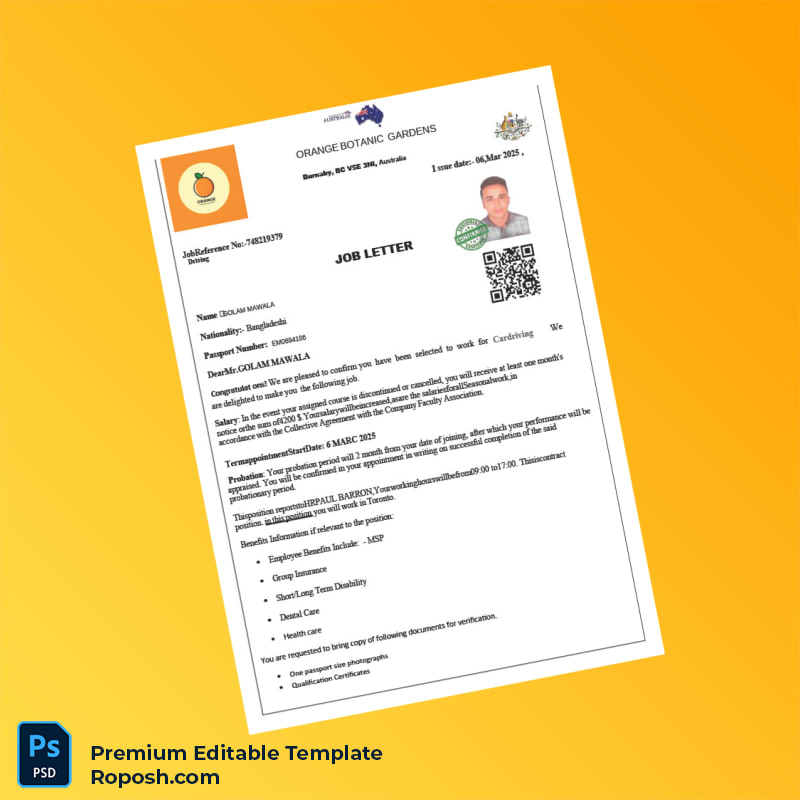 Customizable Australia Cardriving Employment Verification Letter Word & PDF Template 3 page Customizable Australia Cardriving Employment Verification Letter Word & PDF Template 3 page