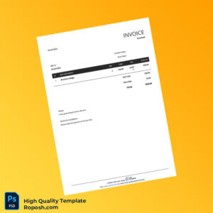 Australia Invoice Example Template in Word and PDF formats Australia Invoice Example Template in Word and PDF formats