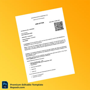 Customizable Australia RTS Company Ltd Employment Verification Letter Word & PDF Template 3 page