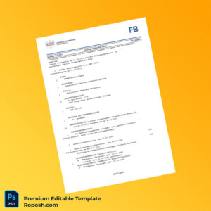 Customizable Austria Firmenbuch Registration Certificate Editable Word & PDF Template 2 page