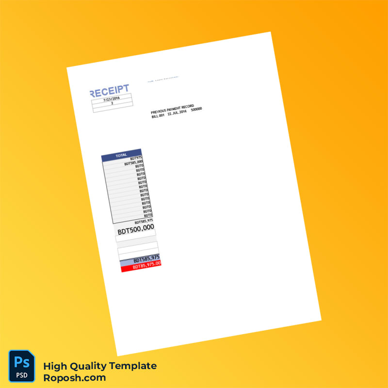 Bangladesh Babosha Bitchitra Invoice Template in Word and PDF formats 3 page Bangladesh Babosha Bitchitra Invoice Template in Word and PDF formats 3 page