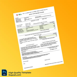 Bangladesh Bangladesh Telecommunications Company Limited Invoice Template in Word and PDF formats 3 page
