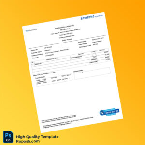 Bangladesh Fair Electronics Limited Invoice Template in Word and PDF formats