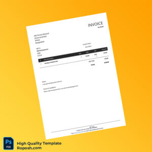 Bangladesh Md Parvez Mosaraf Invoice Template in Word and PDF formats